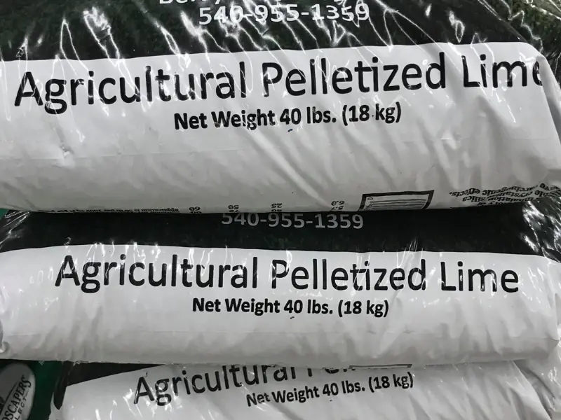 Agricultural pelletized lime